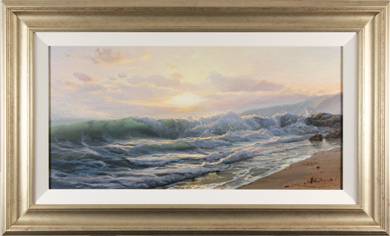 Juriy Ohremovich, Original oil painting on canvas, Power of the Sea