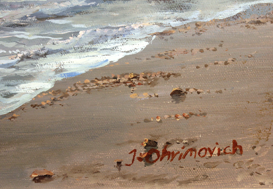 Juriy Ohremovich, Original oil painting on canvas, Along the Shoreline Signature image. Click to enlarge