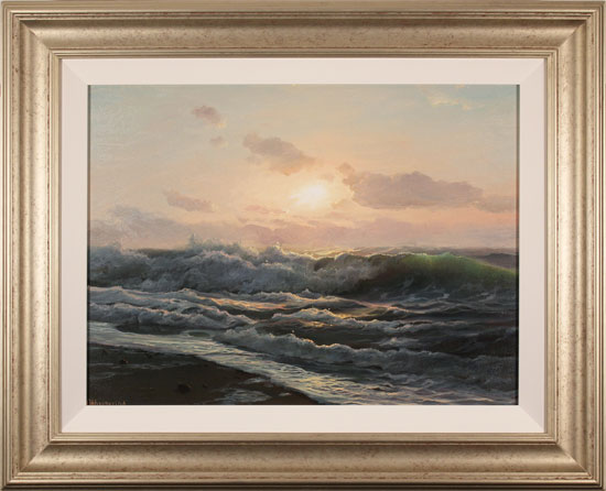 Juriy Ohremovich, Original oil painting on canvas, Breaking Waves 