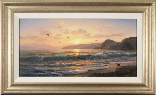 Juriy Ohremovich, Original oil painting on canvas, Sunset Tides