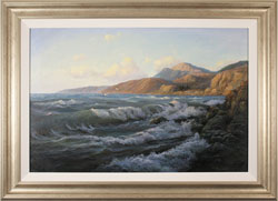 Juriy Ohremovich, Original oil painting on canvas, Power of the Sea