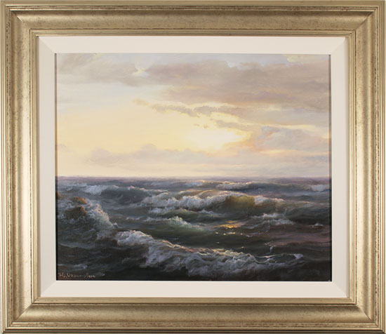 Juriy Ohremovich, Original oil painting on canvas, Sunrise Tides