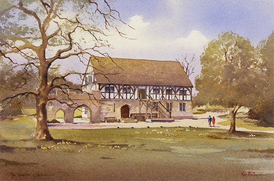 Ken Burton, Watercolour, The Hospitium, York Without frame image. Click to enlarge