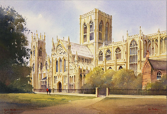 Ken Burton, Watercolour, York Minster Without frame image. Click to enlarge