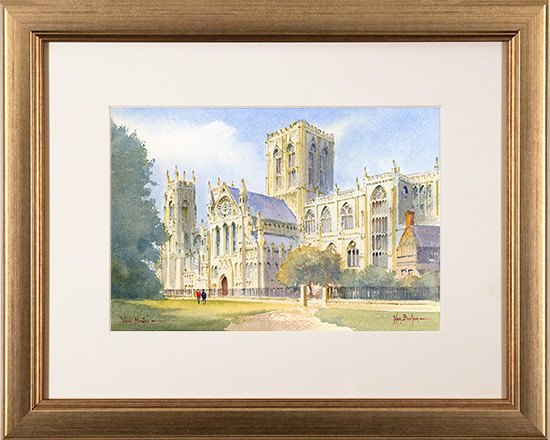 Ken Burton, Watercolour, York Minster