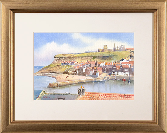 Ken Burton, Watercolour, Whitby, Yorkshire