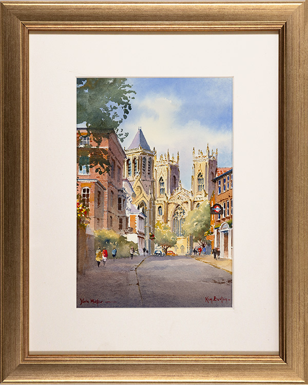 Ken Burton, Watercolour, York Minster