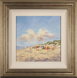 Ken Hammond, Original oil painting on canvas, Day at the Beach Large image. Click to enlarge