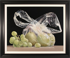 Ken Mckie, Original oil painting on canvas, Grapes and Pears Large image. Click to enlarge