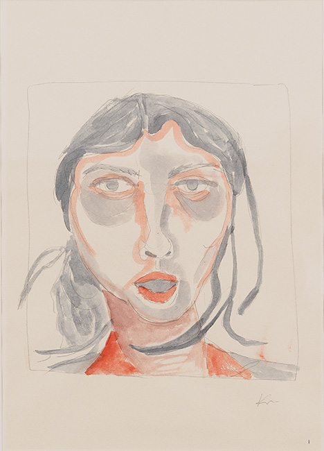 Kirsty Maclennan, Mixed media, COVID face I