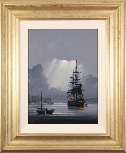 Les Spence, Original oil painting on canvas, Moonlight Run, click to enlarge
