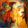 Maria de Vries, Original oil painting on canvas, Untitled