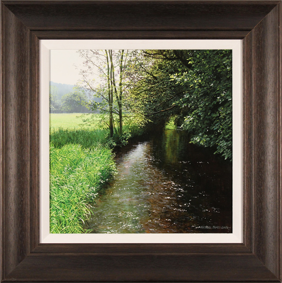 Michael James Smith, Original oil painting on panel, Shallow River, click to enlarge