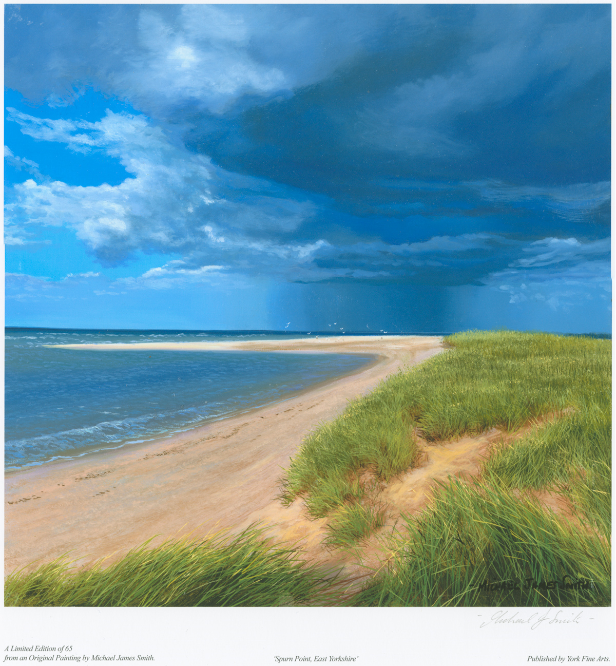 Michael James Smith, Signed limited edition print, Spurn Point, East Yorkshire. Click to enlarge