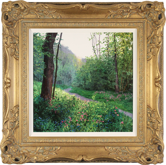 Michael James Smith, Original oil painting on panel, Wildflower Walk