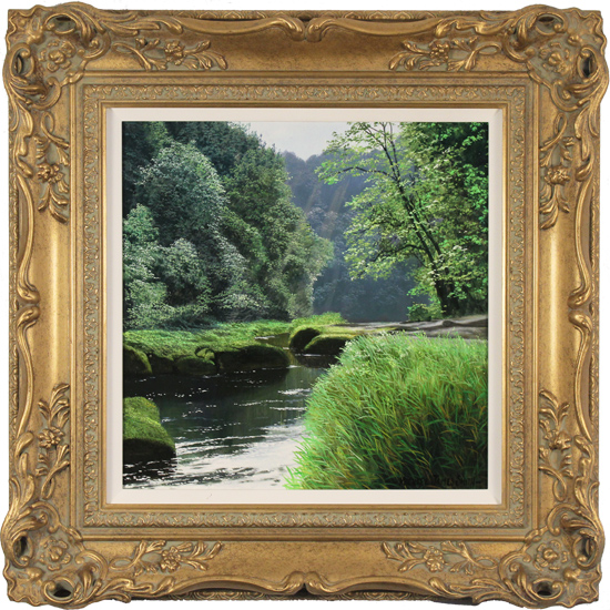 Michael James Smith, Original oil painting on panel, Peaceful Moment