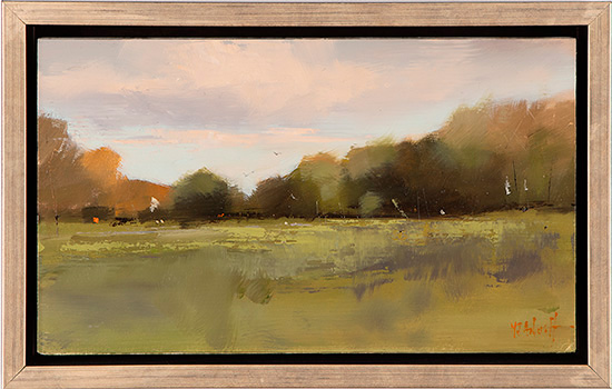 Michael John Ashcroft, ROI, Original oil painting on panel, On the Park II 