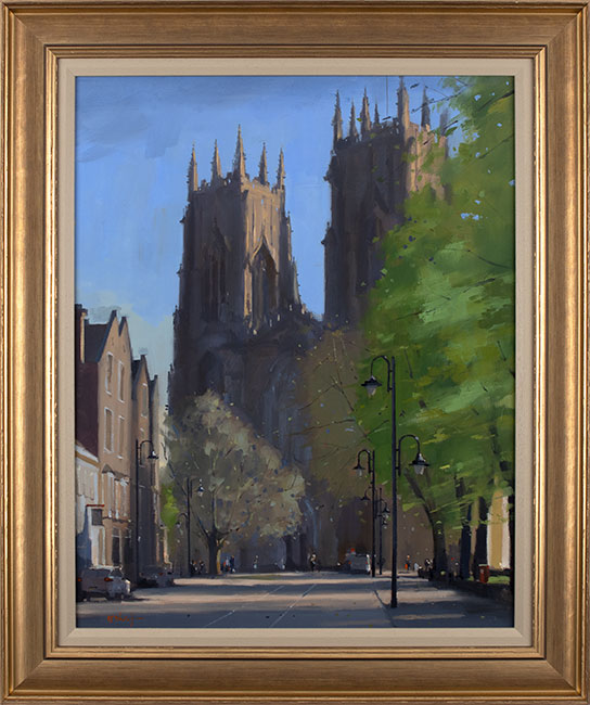 Michael John Ashcroft, ROI, Original oil painting on panel, York Minster