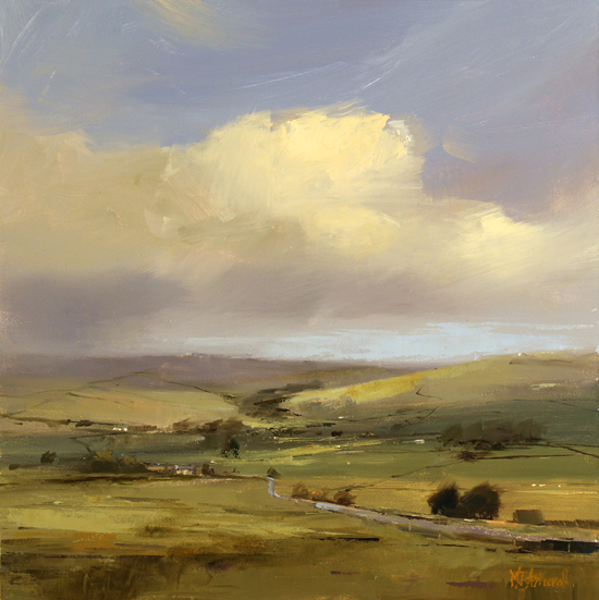 Michael John Ashcroft, ROI, Original oil painting on panel, Storm Clouds Approaching