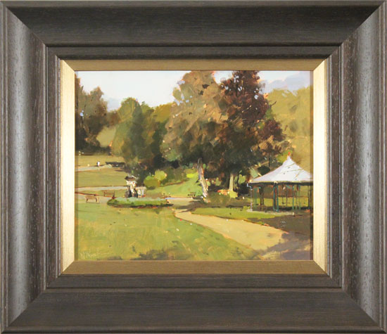 Michael John Ashcroft, ROI, Original oil painting on panel, Parklife  