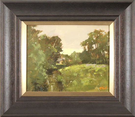 Michael John Ashcroft, ROI, Original oil painting on panel, River Yarrow 
