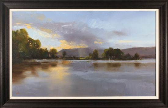 Michael John Ashcroft, ROI, Original oil painting on panel, Loch Lomond 