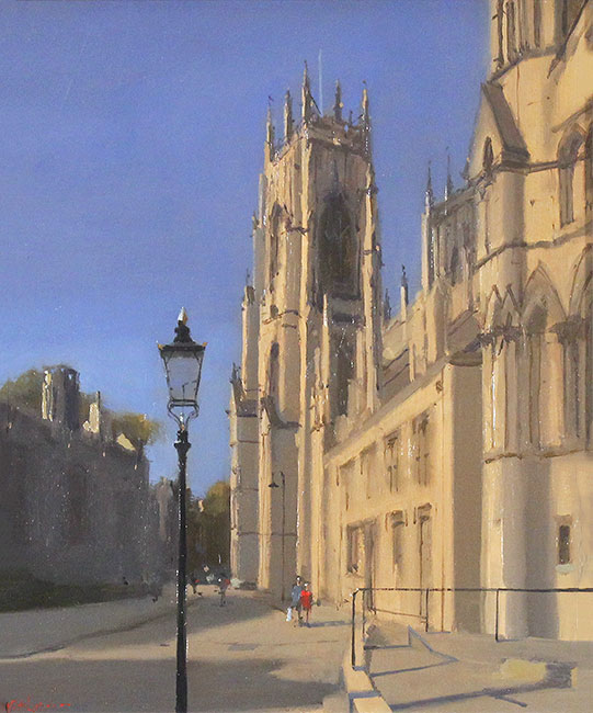 Michael John Ashcroft, ROI, Original oil painting on panel, York Minster Without frame image. Click to enlarge