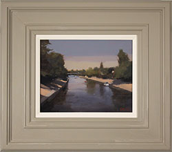 Michael John Ashcroft, ROI, Original oil painting on panel, Boating on the River, York Large image. Click to enlarge