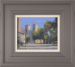 Michael John Ashcroft, ROI, Original oil painting on panel, A Summer Afternoon in York Large image. Click to enlarge
