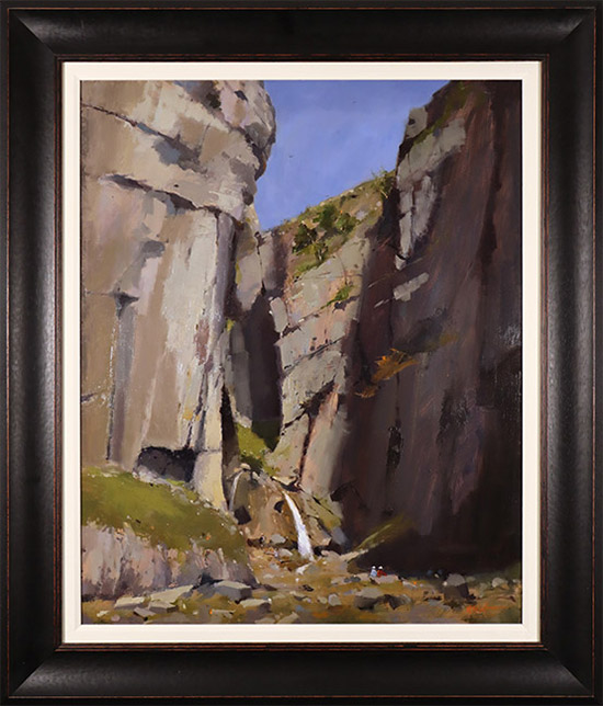 Michael John Ashcroft, ROI, Original oil painting on panel, Gordale Scar  