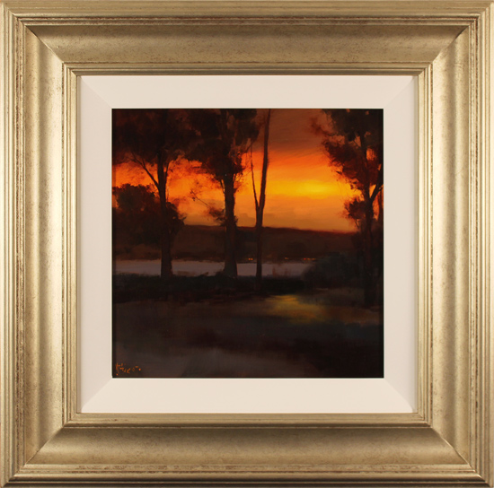 Michael John Ashcroft, ROI, Original oil painting on panel, Fade Into Orange