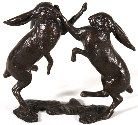 Michael Simpson, Bronze, Small Hares Boxing, click to enlarge