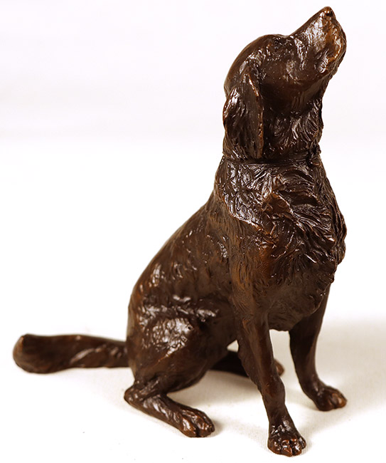 Michael Simpson, Bronze, Medium Retriever Sitting