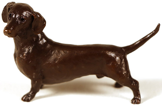 Michael Simpson, Bronze, Small Dachshund Standing