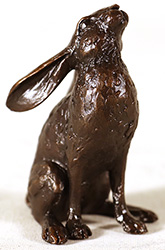 Michael Simpson, Bronze, Small Hare Moon Gazing 