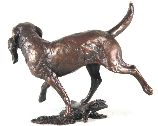 Michael Simpson, Bronze, Working Labrador Without frame image. Click to enlarge