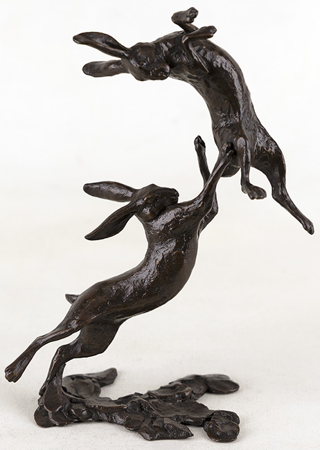 Michael Simpson, Bronze, Small Hares Boxing, click to enlarge