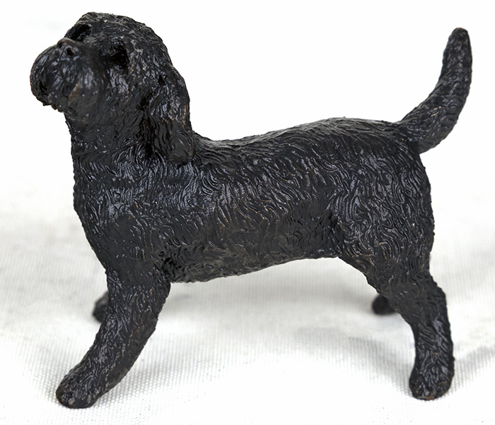 Michael Simpson, Bronze, Cockapoo Standing, click to enlarge