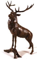 Michael Simpson, Bronze, Regal Stag Large image. Click to enlarge