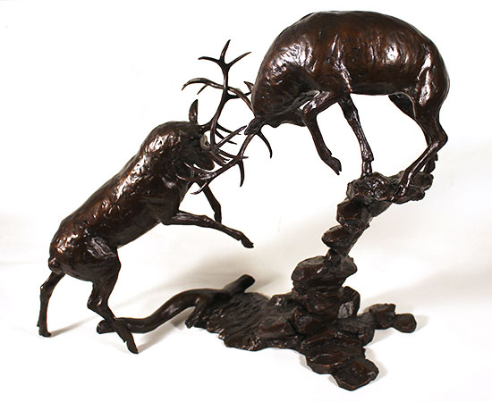 Michael Simpson, Bronze, Highland Falls Without frame image. Click to enlarge