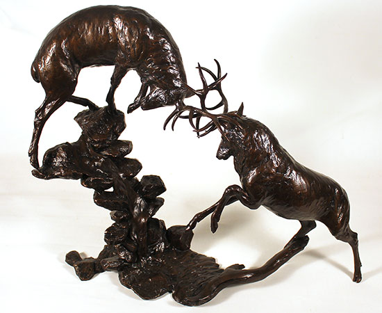 Michael Simpson, Bronze, Highland Falls, click to enlarge