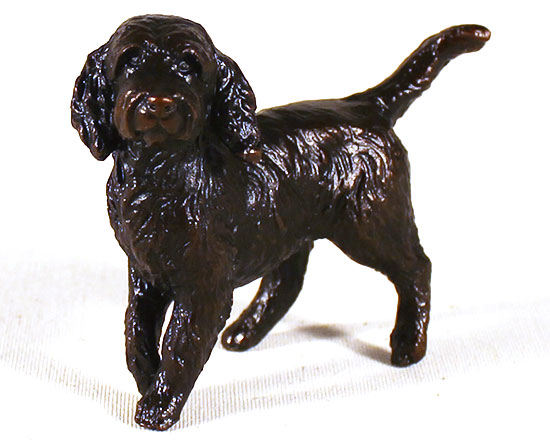 Michael Simpson, Bronze, Small Cockerpoo Standing  Without frame image. Click to enlarge