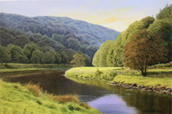 Michael James Smith, Signed limited edition print, Evening in the Wye Valley