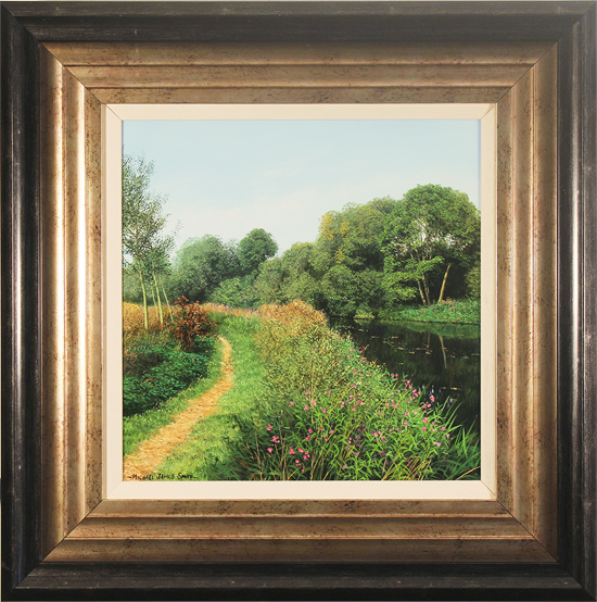 Michael James Smith, Original oil painting on panel, The River Chelmer, Essex, click to enlarge
