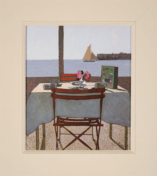 Mike Hall, Original acrylic painting on board, View from the Dining Table 