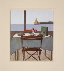 Mike Hall, Original acrylic painting on board, View from the Dining Table