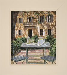 Mike Hall, Original acrylic painting on board, Cool Drinks in the Shade II Large image. Click to enlarge