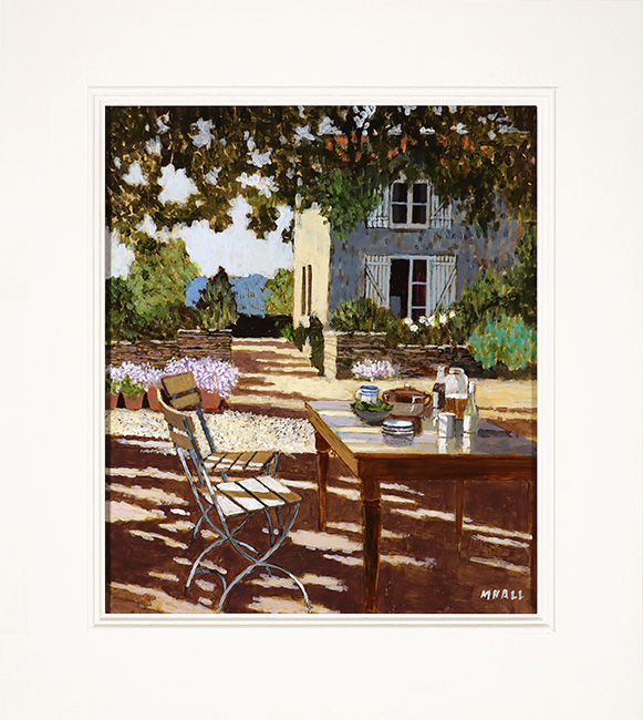 Mike Hall, Original acrylic painting on board, Preparation for Lunch 