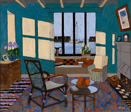 Mike Hall, Original acrylic painting on board, Sunlight Across the Room