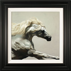 Natalie Stutely, Original oil painting on panel, Andalusian Stallion Large image. Click to enlarge